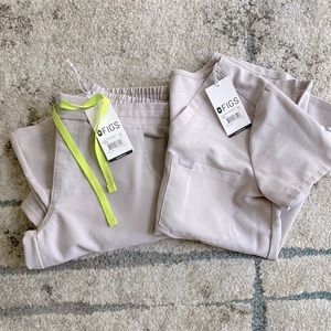 Figs Slate Set Catarina Top XXS & Yola pants XS petite